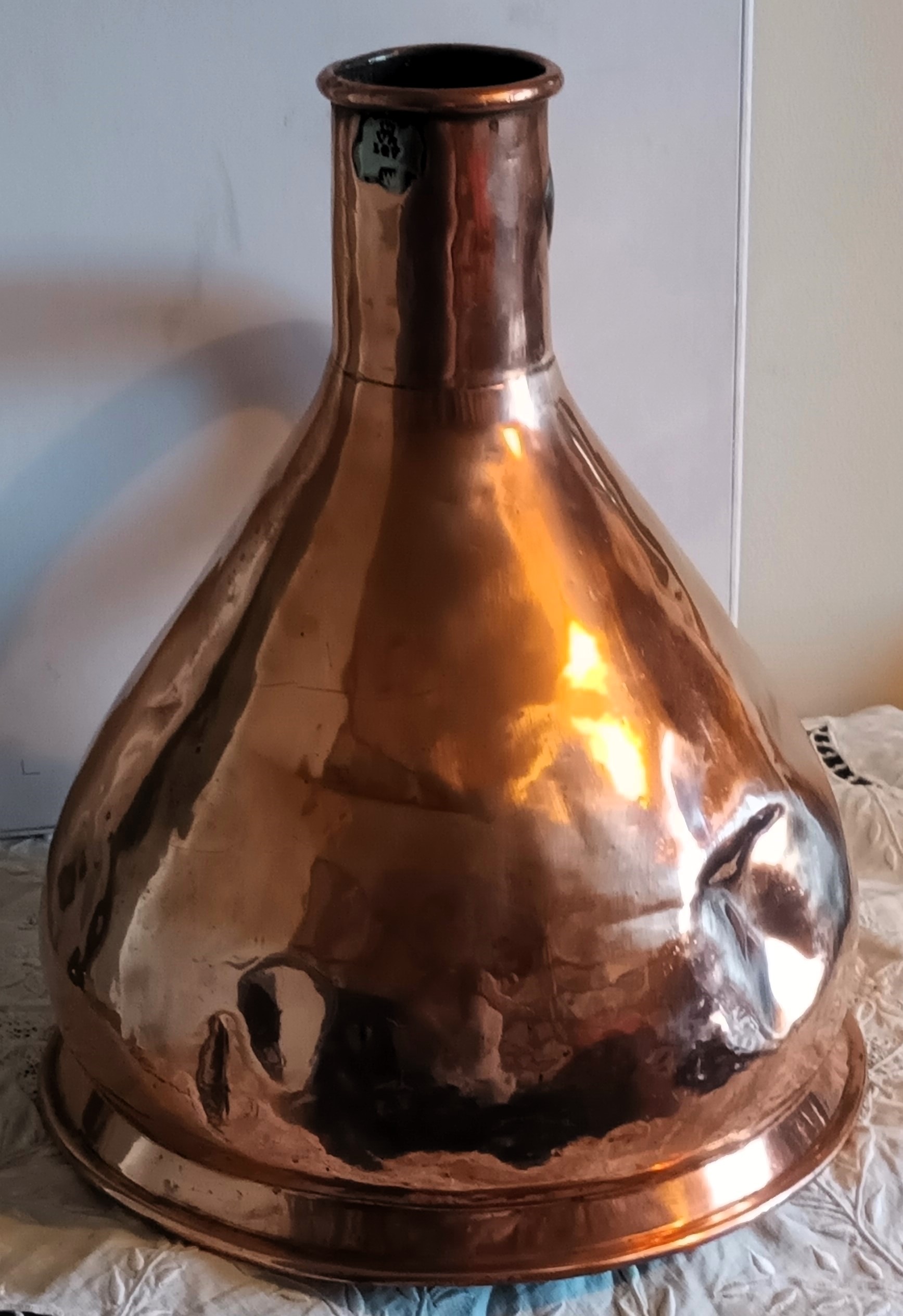 Antique English Georgian "Liverpool" Copper Gallon Measure - Image 4